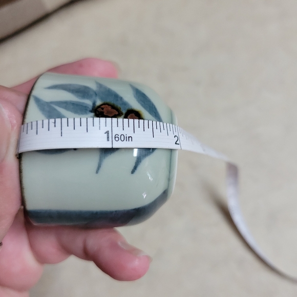 Vintage sake ceramic cups lot of 2 hand painted perfect vintage condition - Picture 5 of 10